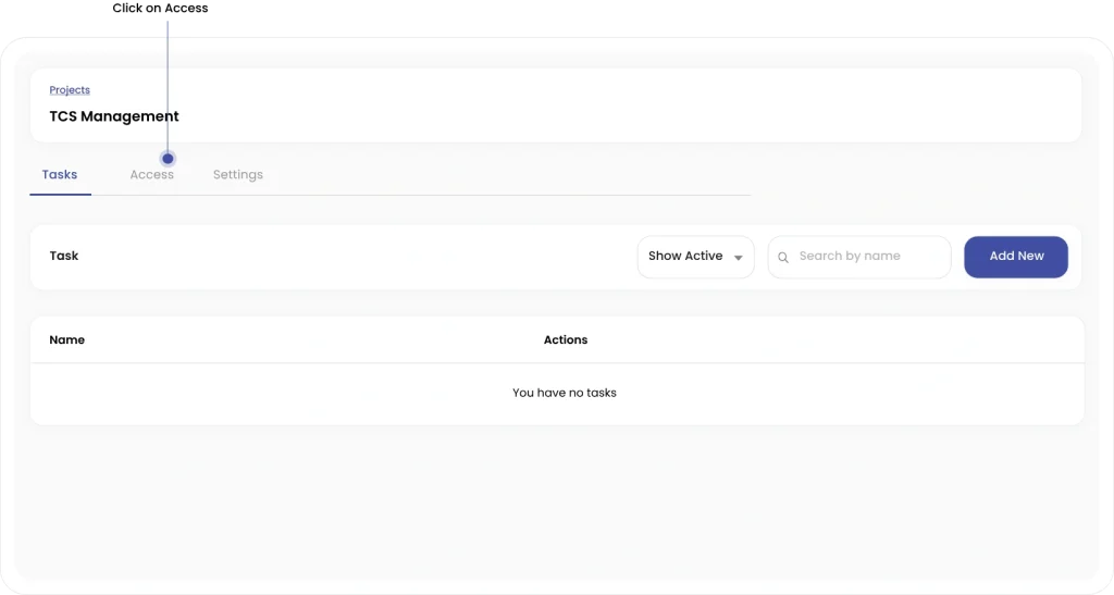 access dashboard