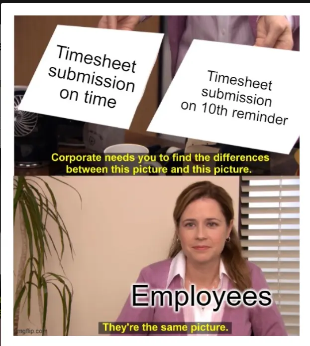 Submit timesheet meme