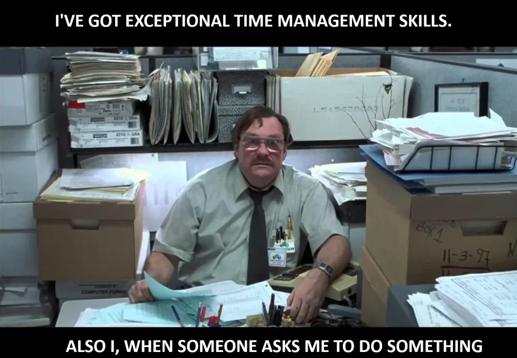Time management meme