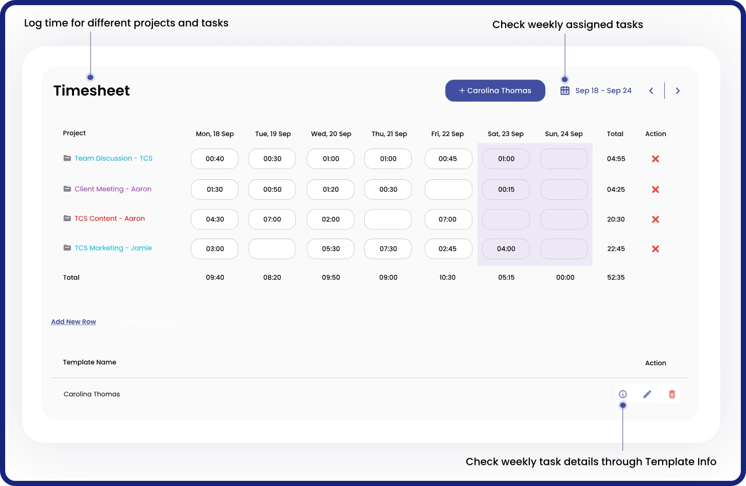 Clockdiary Timesheet