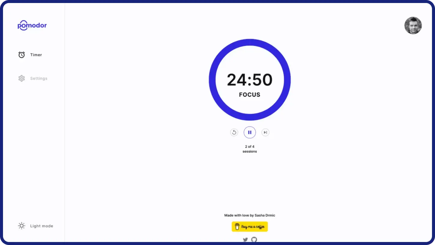 Pomodor Pomodoro Timer