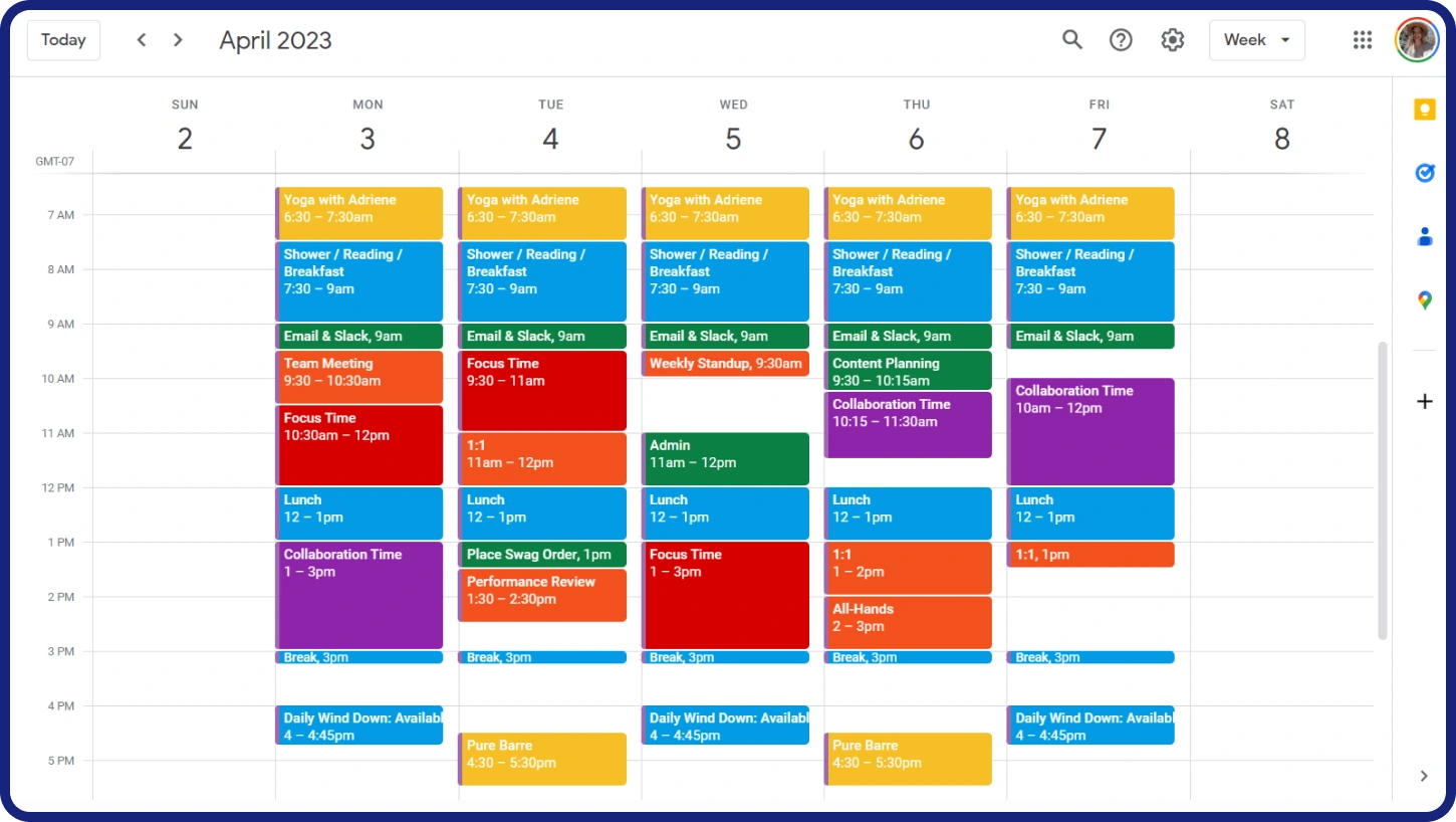 Google Calendar Time Blocking Features
