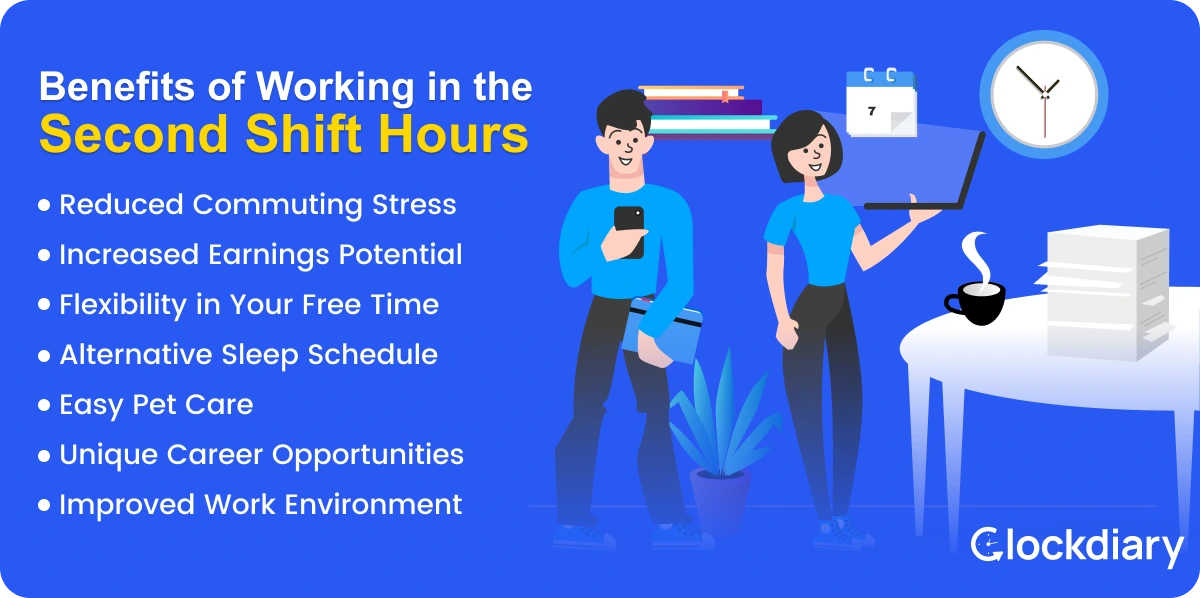 Benefits of Working in the Second Shift Hours