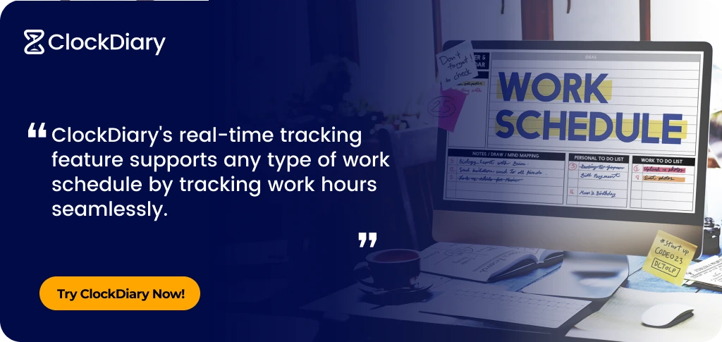 Clockdiary CTA Image for Top 26 Types of Work Schedules 