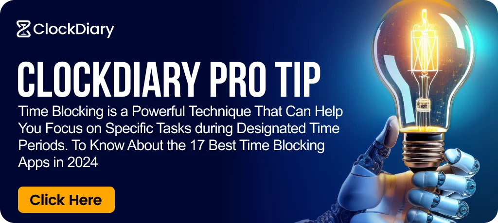 Clockdiary Pro Tip on the 17 Best Time Blocking Apps in 2024 