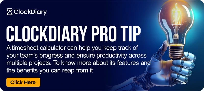 Clockdiary Pro Tip on Timesheet Calculator