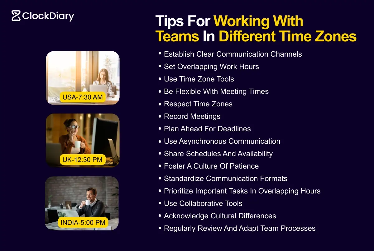 Tips for Working with Teams in Different Time Zones 