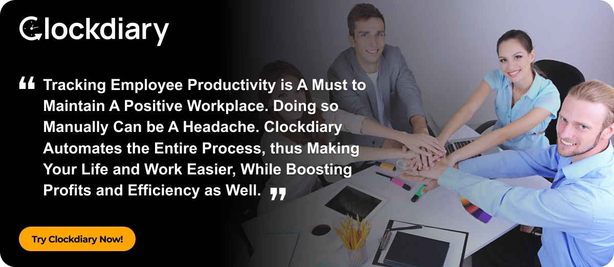 Clockdiary CTA Image to Track Employee Productivity