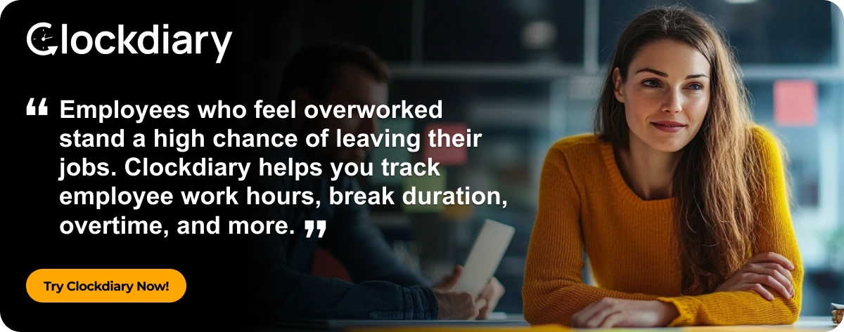 Clockdiary CTA image to track employee overtime