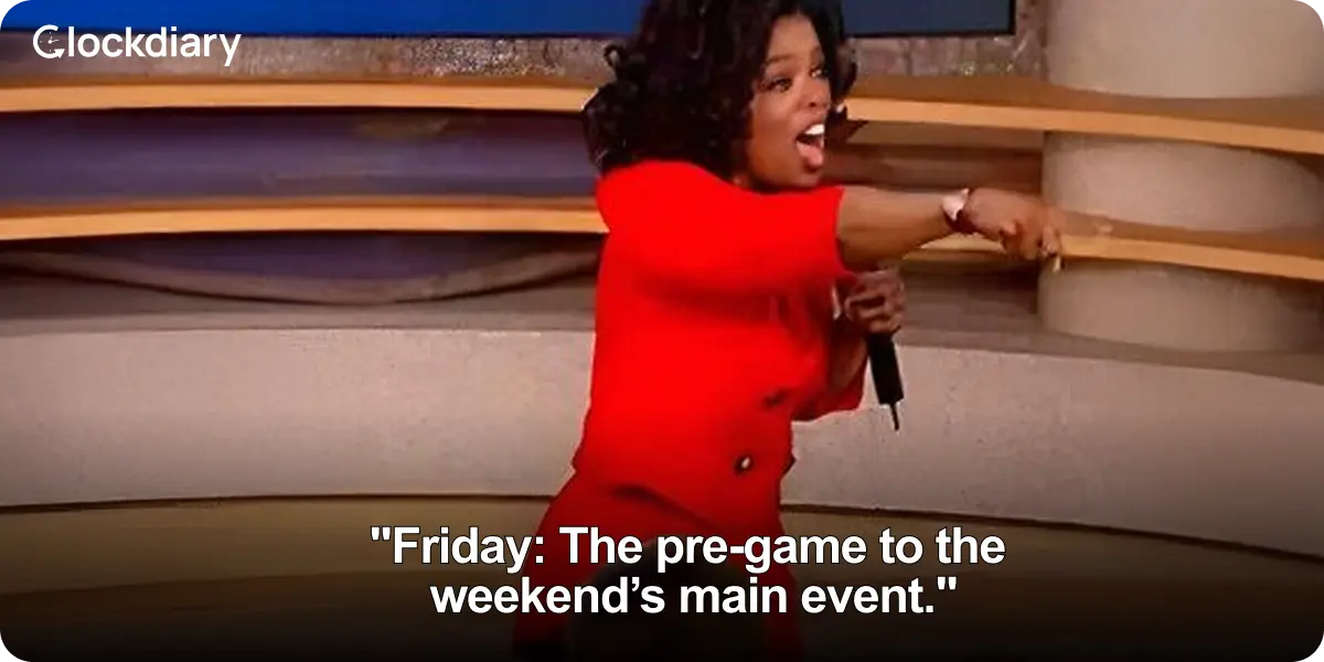 Friday: The pre-game to the weekend’s main event.
