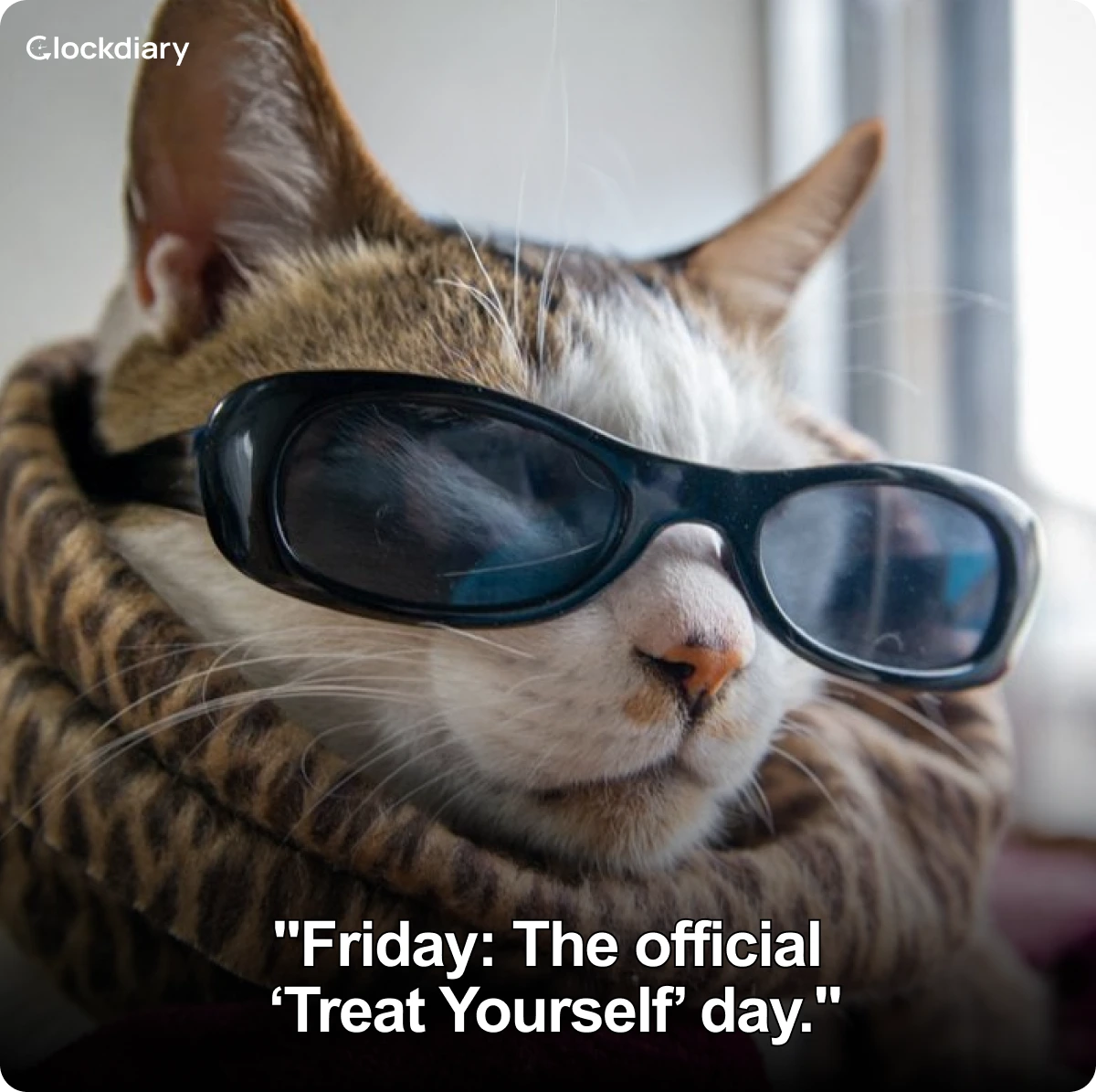 Friday: The official ‘Treat Yourself’ day.