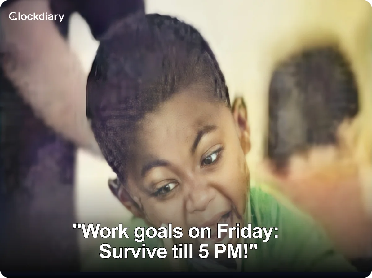 Work goals on Friday: Survive till 5 PM!