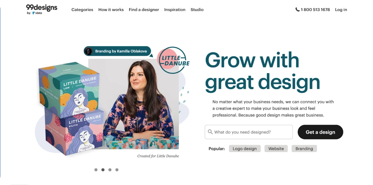 99designs Home Page