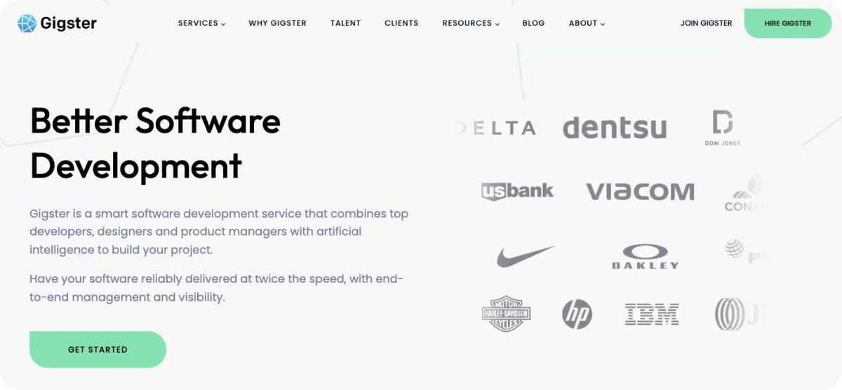 Gigster Home  Page