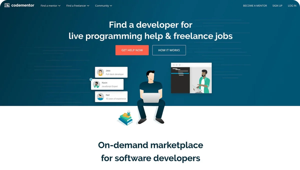 Codementor Home Page