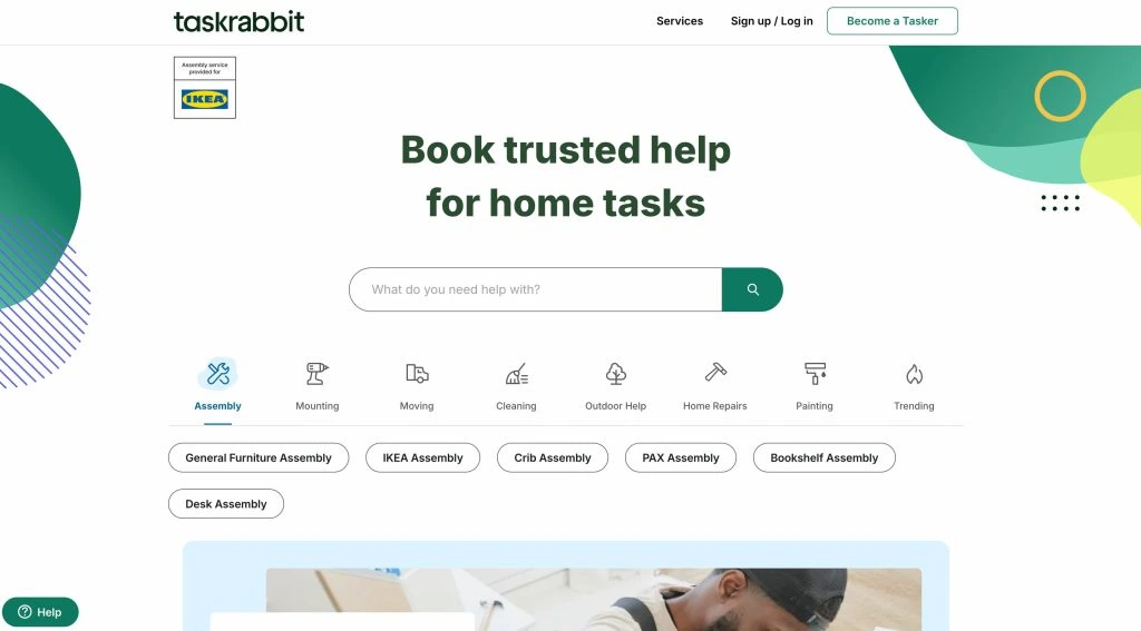 TaskRabbit Home Page