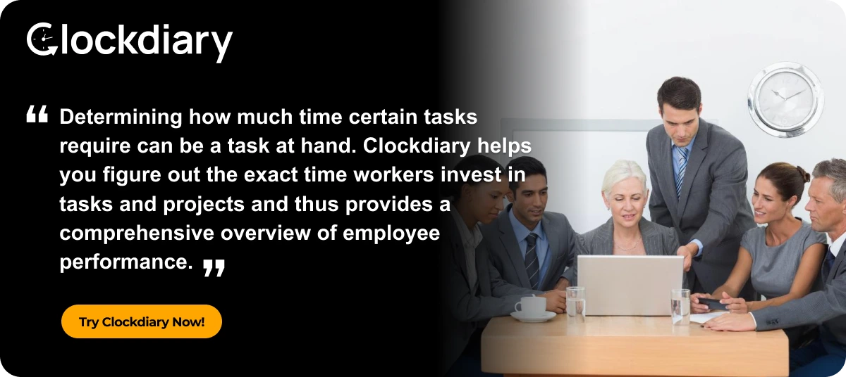 Clockdiart CTA image to track employee performance