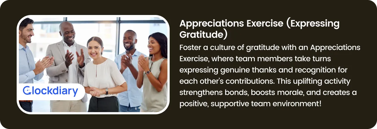 Appreciations Exercise (Expressing Gratitude)