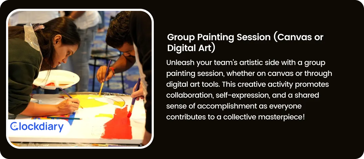 Group Painting Session (Canvas or Digital Art)