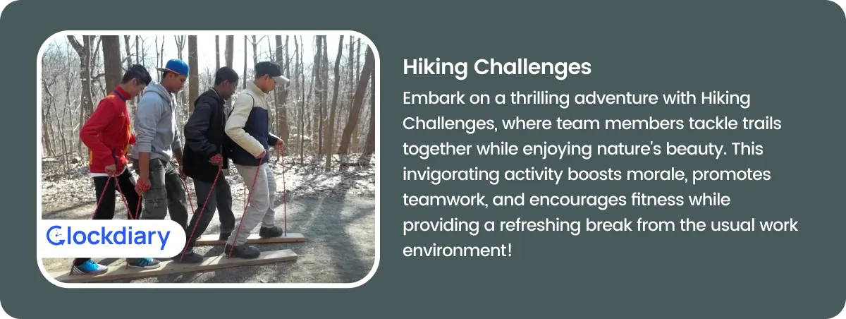 Hiking Challenges Tam Building Activity