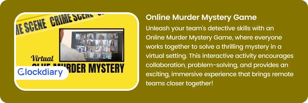 Online Murder Mystery Game