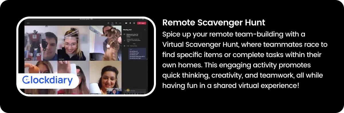 Remote Scavenger Hunt