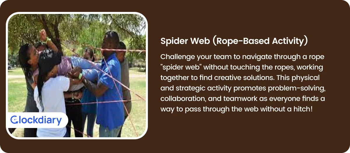 Spider Web (Rope-based Activity) Team Building Activity