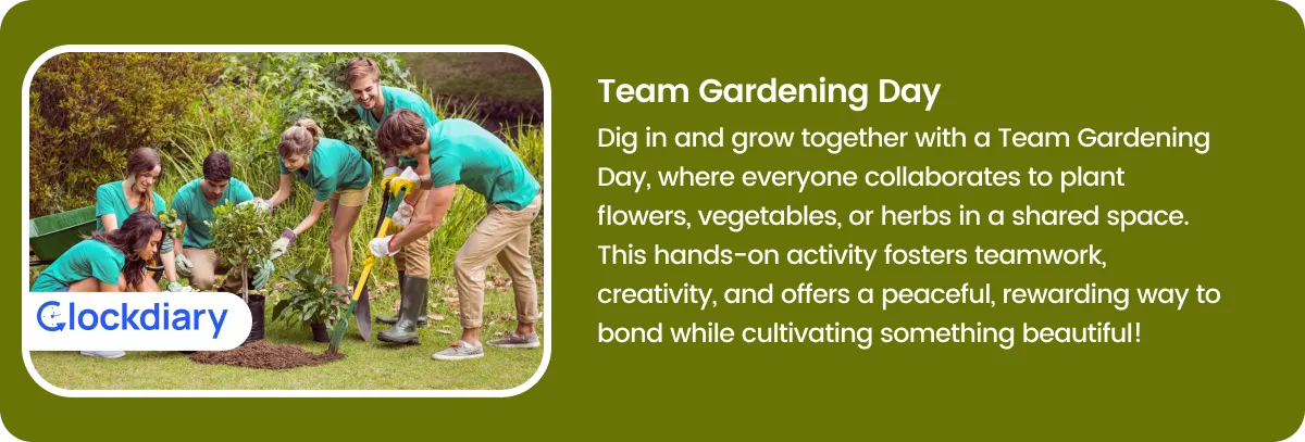 Team Gardening Day Team Building Activity