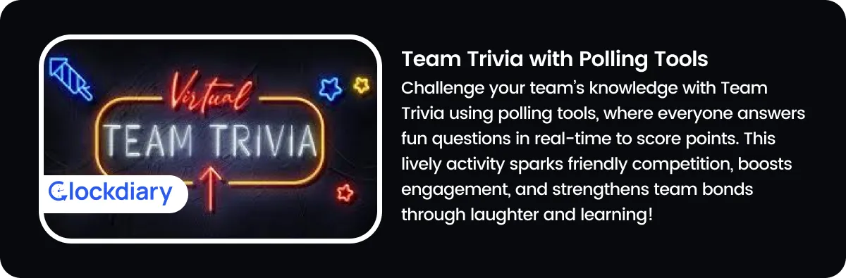 Team Trivia with Polling tools