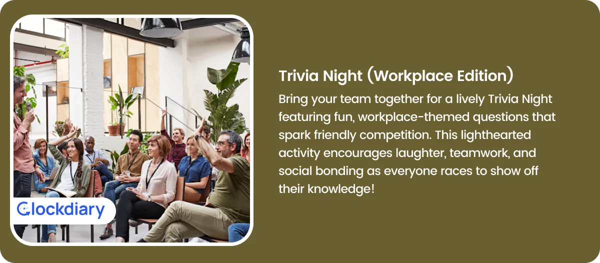 Trivia Night (Workplace Edition) team building activity