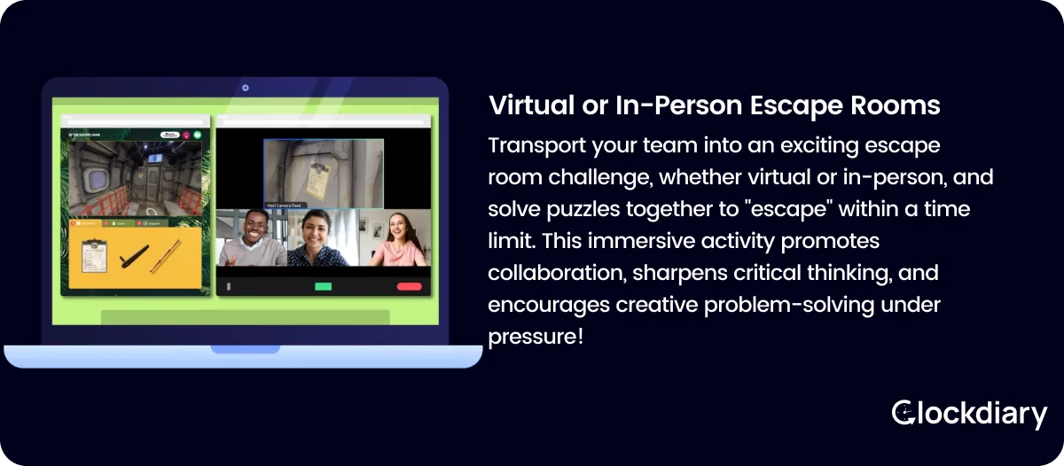 Virtual or In-Person Escape Rooms