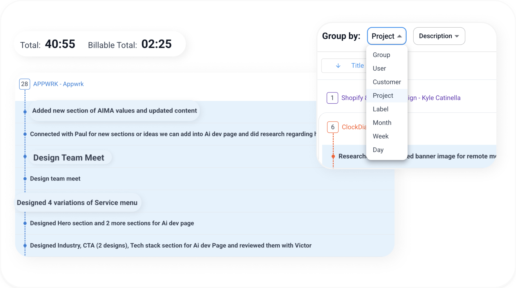 Project-Based Tracking