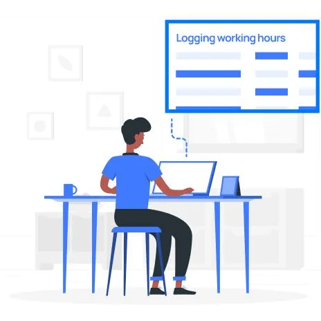 Employees Log their Work Hours