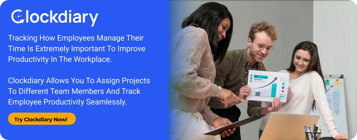 Clockdiary CTA Image to Improve Productivity in the Workplace