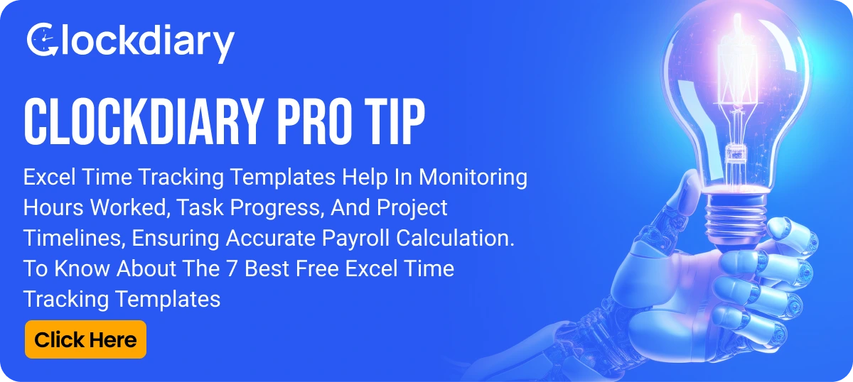 Clockdiary Pro Tip on Best Excel Time Tracking Templates