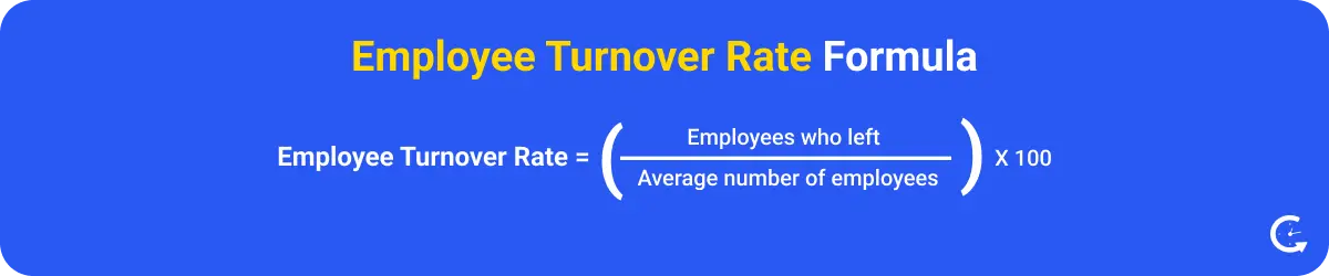 Formula to Calculate the Employee Turnover Rate
