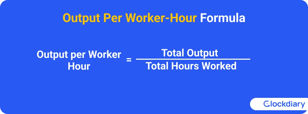 Output Per Worker Hour Formula