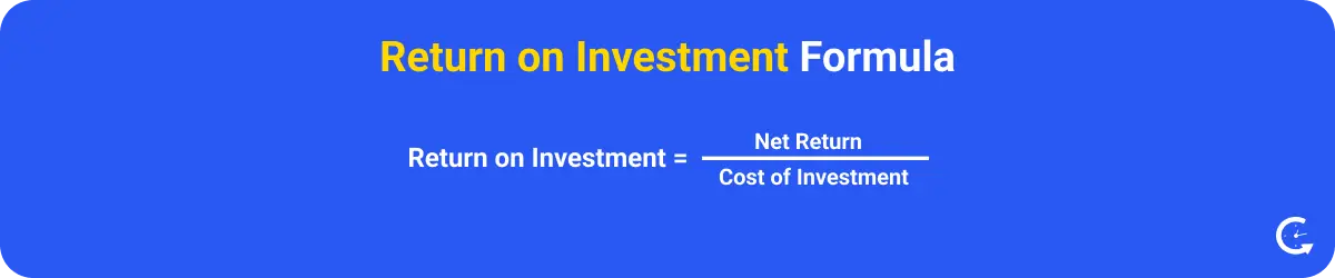 Formula to Calculate Return on Investment
