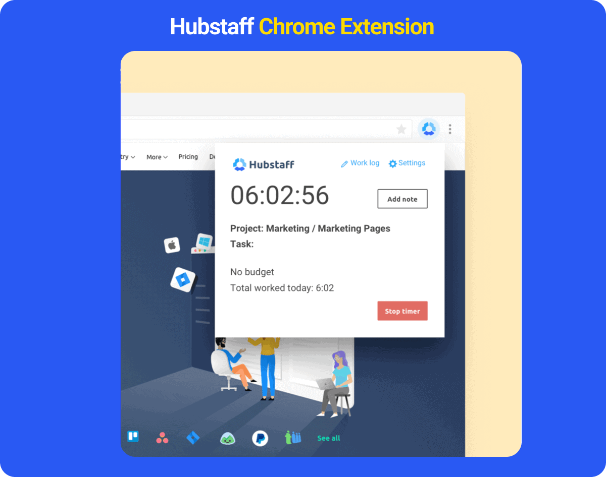 Hubstaff Time Tracker Chrome Extension