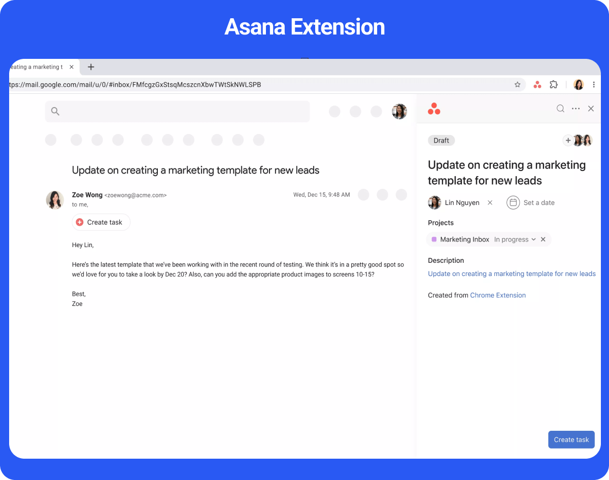 Asana Extension