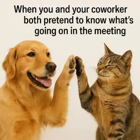 "High-Five Animals" Meme