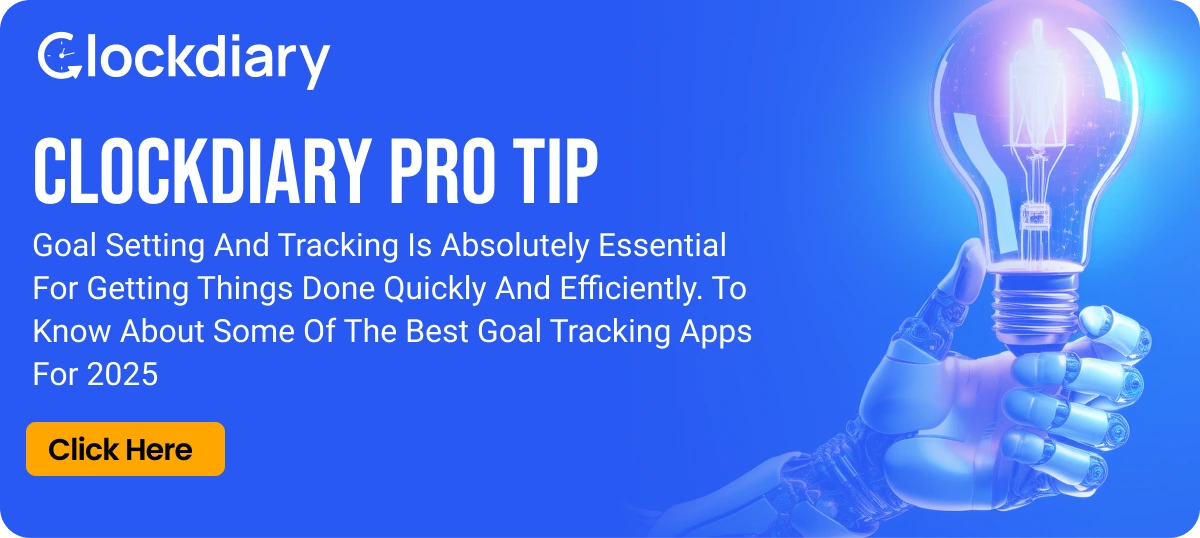 Clockdiary PRO Tip on Goal Tracking Apps 