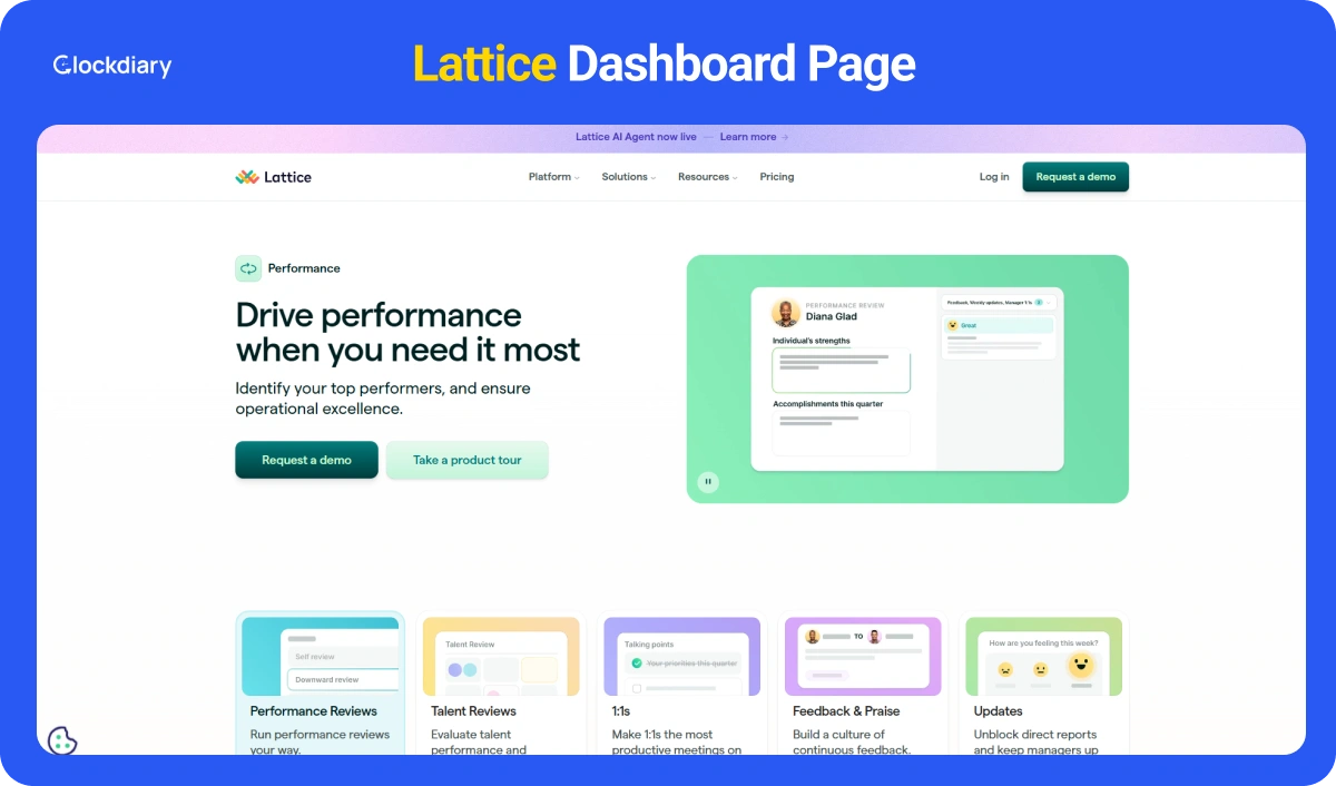 Lattice Dashboard Page