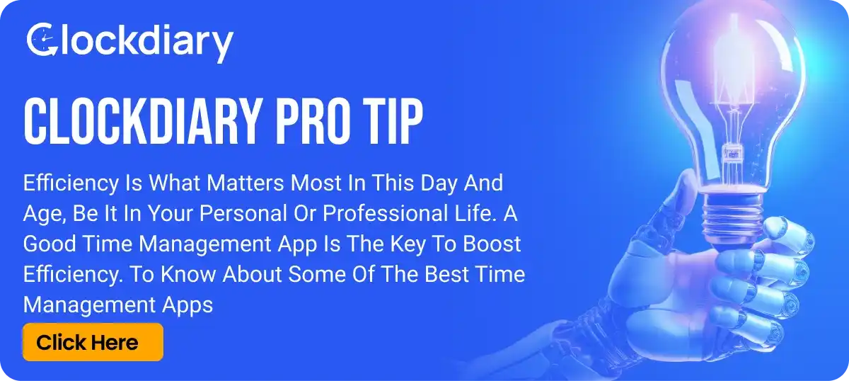 Clockdiary Pro Tip on Time Management Apps 
