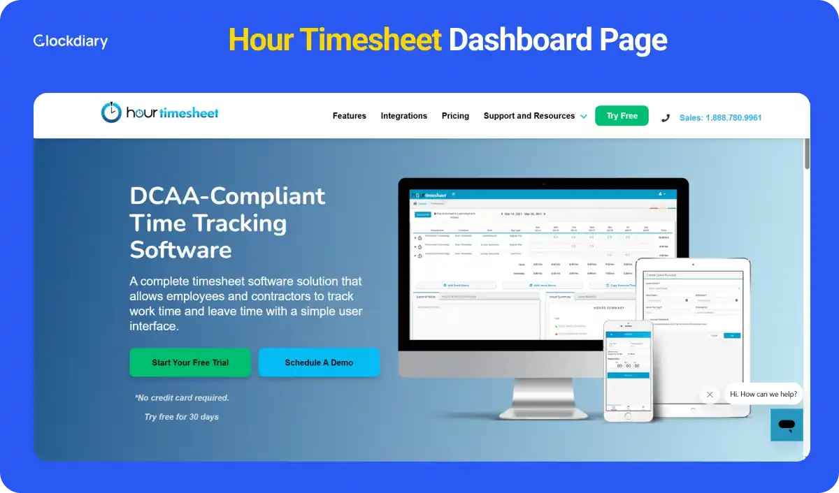 Hour Timesheet Clock In Clock Out App Dashboard Page