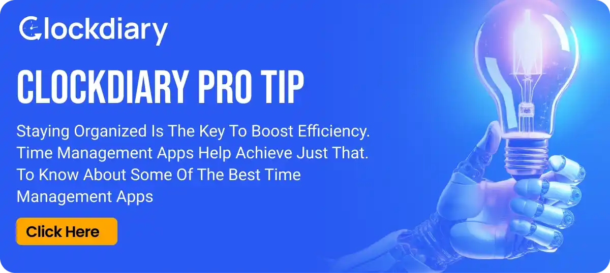 Clockdiary Pro Tip on Time Management Apps