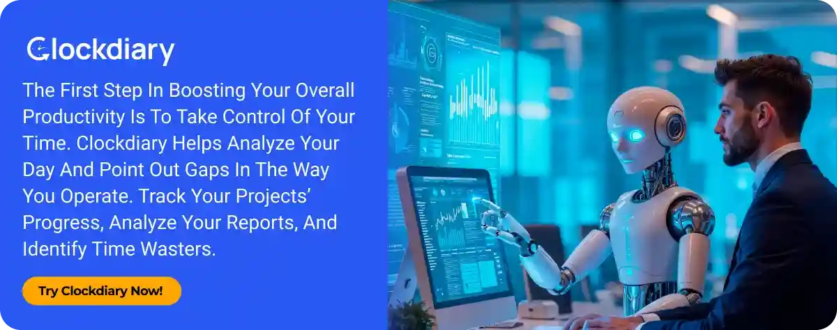 Clockdiary CTA Image on Best AI Productivity Tools