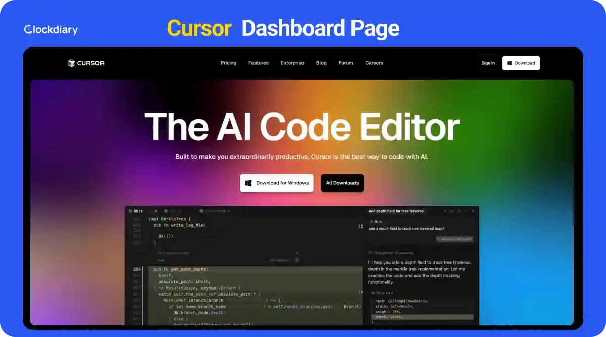 Cursor Dashboard Page