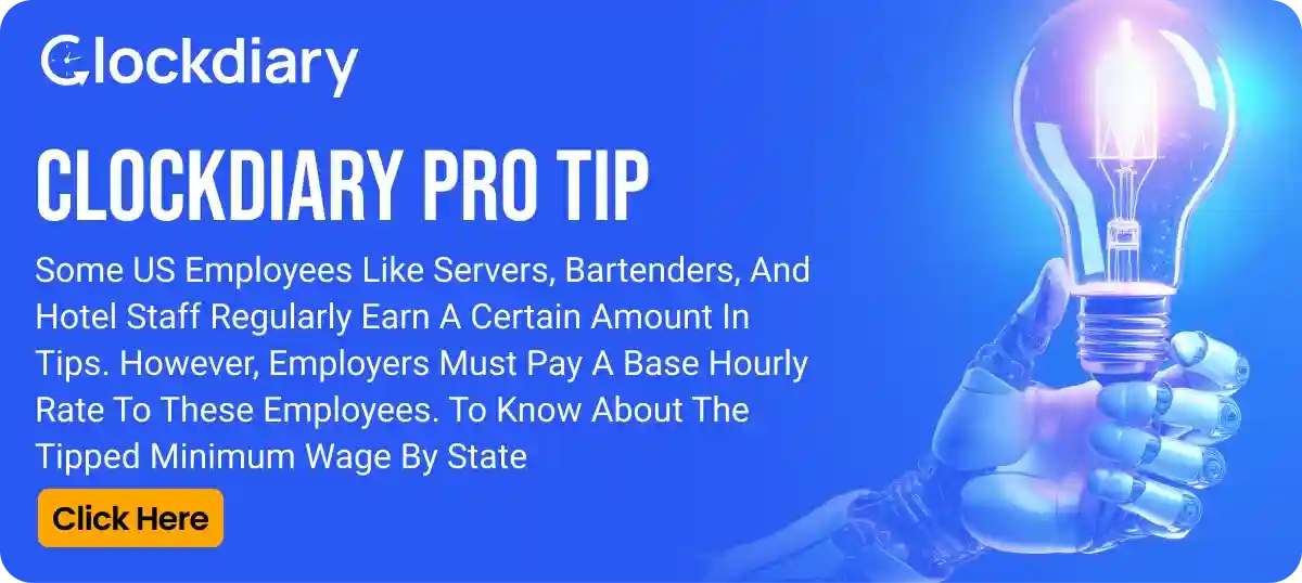 Clockdiary Pro Tip on Tipped Minimum Wage