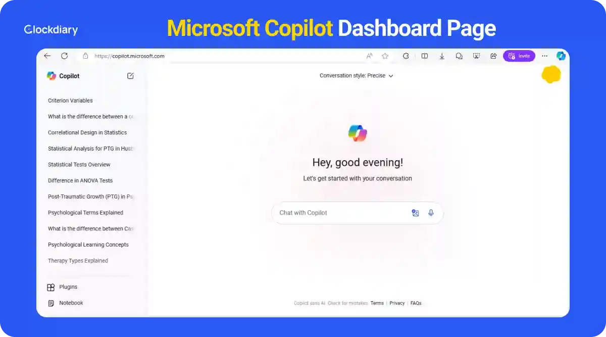 Microsoft Copilot Dashboard Page
